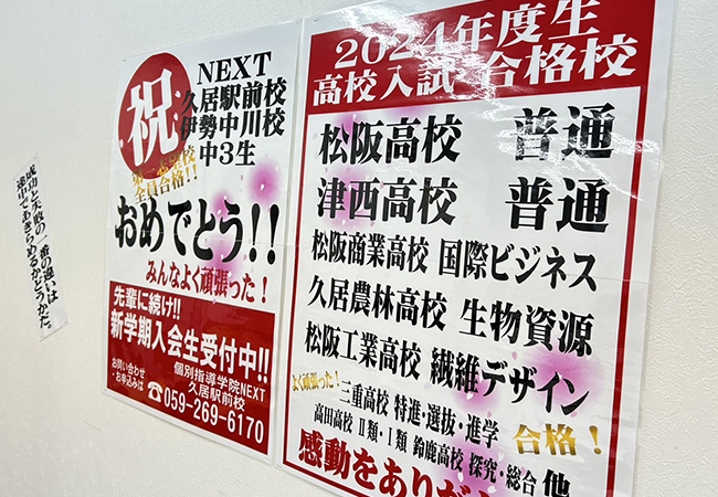 【昨年度合格実績】