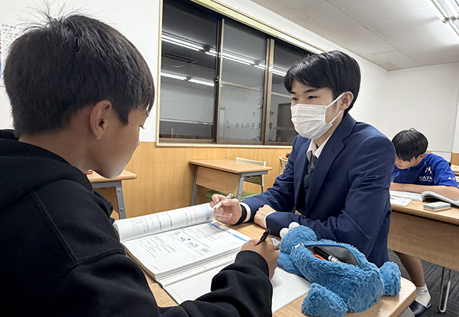 すぐに先生が教えてくれるから安心。